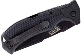 Gerber Edict Lockback Tanto 154CM Black Folding Knife 1020