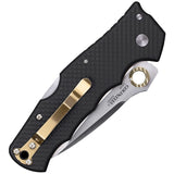 Cold Steel Golden Eye Elite Lockback Folding Blade Black Handle Knife 62QCFS