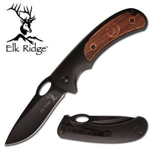 Elk Ridge Rosewood Linerlock Folding Pocket Knife 264