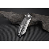 Artisan Falcon Linerlock Carbon Fiber D2 Tool Steel Folding Knife 1809PBCF