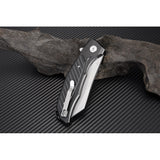 Artisan Falcon Linerlock Black Handle D2 Tool Steel Folding Knife 1809PBBK