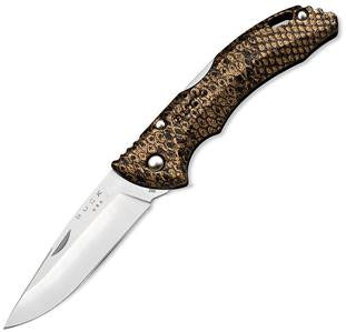 Buck Bantam Copperhead Snakeskin Folding Pocket Knife Drop Pt USA - 3285cms14fc