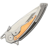 Krudo FEROCE Carbon Fiber/Copper Folding 9Cr18MoV Pocket Knife 372