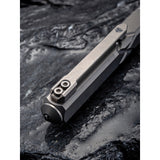 We Knife Co Tactical Satin Glass Breaker Titanium Body Bolt Action Pen TP02C