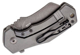 Fox Knives Italico Framelock Dark Gray Titanium Folding M390 Knife 540TIB