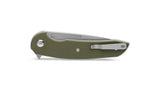 Ferrum Forge Knife Works Stinger Linerlock Green Folding Knife 005g  -On Sale