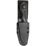 SOG Growl Stainless 9Cr18MoV Satin Fixed Tanto Black Knife with Sheath JB02KCP