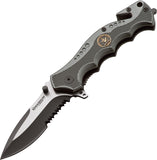 Boker Magnum Hero Two-Tone Serrated Linerlock Folding Pocket Knife