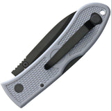 Ka-Bar Folding Hunter Lockback Gray FRN Handle Black Stainless Knife 4062GY
