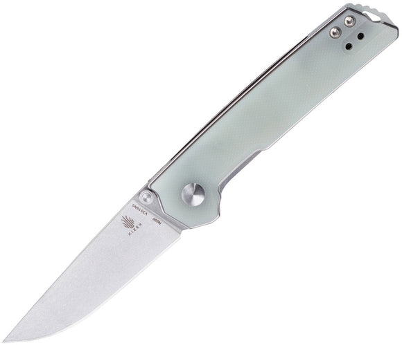Kizer Cutlery Mini Domin Linerlock Jade G10 Folding Bohler N690 Knife 3516N5