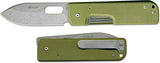 Boker Plus Lancer Spear Pt Linerlock w/ OD Green G10 Handle Folding Pocket Knife