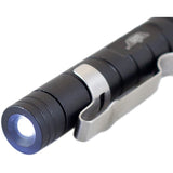UZI Black Aluminum Fisher Space Refill Tactical LED Flashlight Pen TP9BK