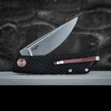 Real Steel Luna Slip Joint Carbon Fiber Folding Pocket Knife 7005