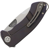 Medford Theseus Purple Titanium Folding S35VN Stainless Pocket Knife 040STQ02AN
