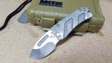 Medford Der Hund (Hunden) Tumbled Gray Tumbled Titanium S35VN Folding Knife 203ST01TM