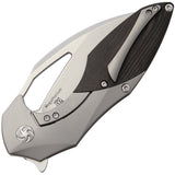 Kizer Cutlery Megatherium Titanium & Black Carbon Fiber S35VN Folding Knife 4502A1