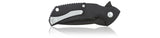 Steel Will Plague Doctor Linerlock Black G10 Folding D2 Steel Knife F16M09