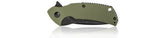 Steel Will Plague Doctor Linerlock Green G10 Folding D2 Steel Knife F16M33