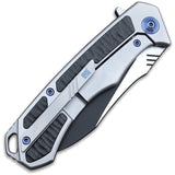 WE KNIFE CO Minitor Framelock Gray Titanium/CF M390 Folding Knife 801C