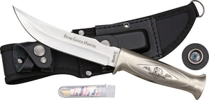 Marbles Creek Side Bowie Knife Fixed 10" Bear Hunter w/ Survival Kit  - 242