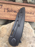 Hoback Knives OSF Framelock Black Titanium Stainless Folding Knife B004