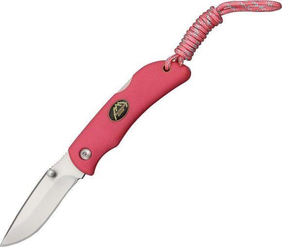 Outdoor Edge Pink Mini-Grip Lockback Stainless Folding Knife