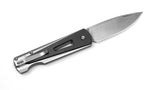 Amare Paragon A-Joint Bohler N690 Black Carbon Fiber Folding Pocket Knife Backside