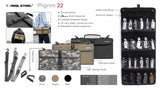 Real Steel Pilgrim Carries 22 Knives Case Coyote Tan Buckle Bag RS042
