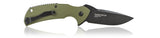 Steel Will Plague Doctor Linerlock Green G10 Black D2 4" Folding Flipper Knife f1633