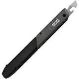 SOG Baton Q4 Black & Gray Aluminum Pilers Screwdriver 10 Count Multi-Tool ID1031CP