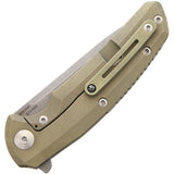 Reate Knives Epoch Golden Folding Titanium CTS-204P Folding Knife EP4
