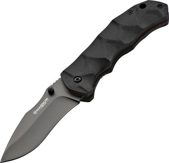 Boker Magnum Recurve Flash Black G10 Folding Pocket Knife
