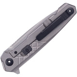 RUIKE M108 Titanium Framelock Black Gray Folding Knife w/ Beta Plus Lock EM875TZ