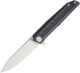 Stedemon Vouking Samgun Black Titanium 12C27N Sandvik Folding Knife
