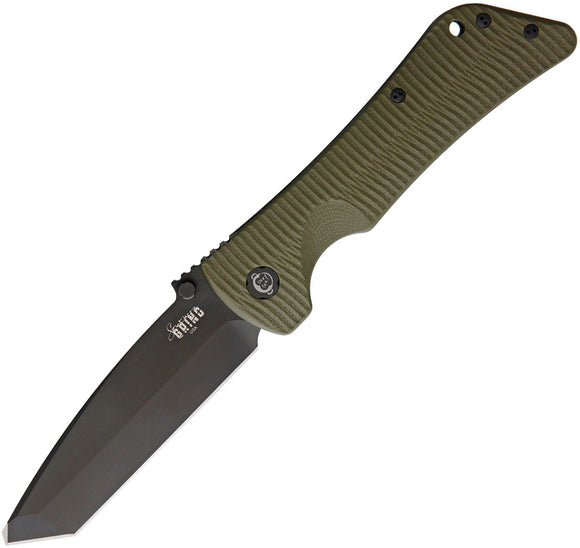 Southern Grind Bad Monkey Linerlock OD Green G10 Folding Tanto Knife 20427