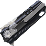 Stedemon Shy Mini Framlock Black Titanium Folding Pocket Knife SHYM01