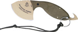 TOPS Backwoods Skinner Fixed Skinning Coyote Tan Blade Green Handle Knife SKIN01