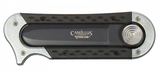 Camillus Slydr Gray Aluminum/Black TPR Folding Serrated Pocket Knife 19075