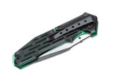 Boker Magnum Space Star Linerlock A/O Green Liner Folding Pocket Knife Closed