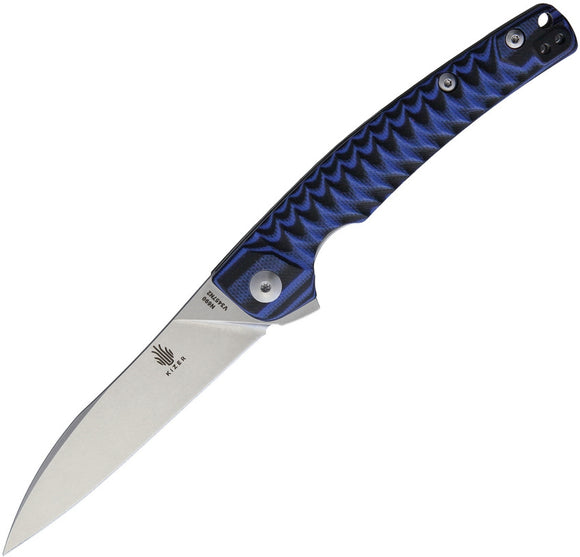 Kizer Vanguard Splinter N690 Blue/Black G10 Folding Pocket Knife 
