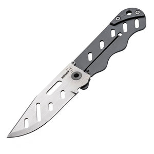 Boker Plus Stowaway Framelock Gray Titanium Folding Pocket Knife