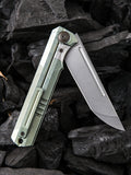 We Knife Co Syncro Green Titanium Framelock CPM S35VN Folding Knife 909a