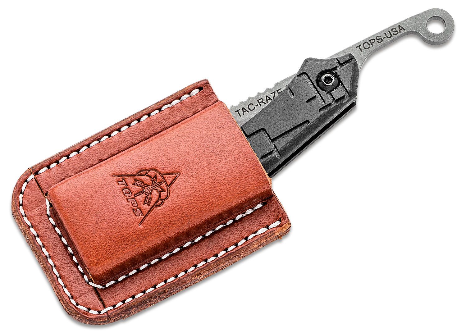 TOPS Tac Raze 2 Black Handle Razor Friction Folding Knife traz03 ...