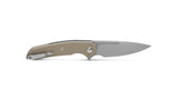 Ferrum Forge Knife Works Stinger Linerlock Tan Folding Knife 005t  -On Sale