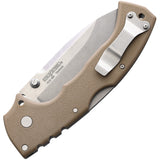 Cold Steel 4-Max Scout Pocket Knife Lockback Desert Tan Folding AUS-10A 62RQDTSW  -On Sale