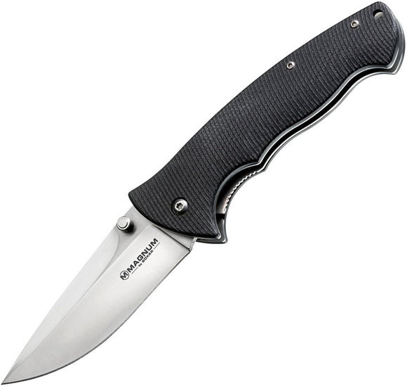 Boker Magnum Tango Foxtrot Linerlock Stainless Blade Black Folding Knife