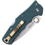 Cold Steel Golden Eye Lockback Tanto Green Folding Knife 62QFGT