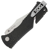 SOG Trident Piston Lock A/O Stainless Folding Black Knife TF2CP