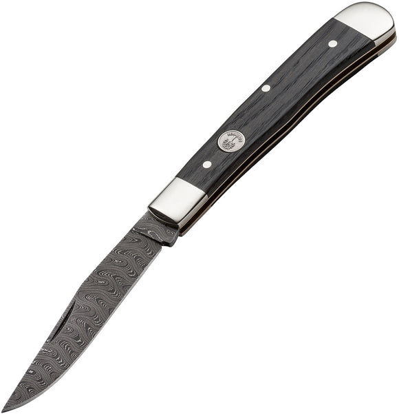 Boker Trapper Classic Damascus Black Folding Pocket Knife
