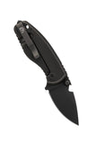DPx Gear HEAT/F Framelock Triple Black Folding Pocket Knife DPXHTF007